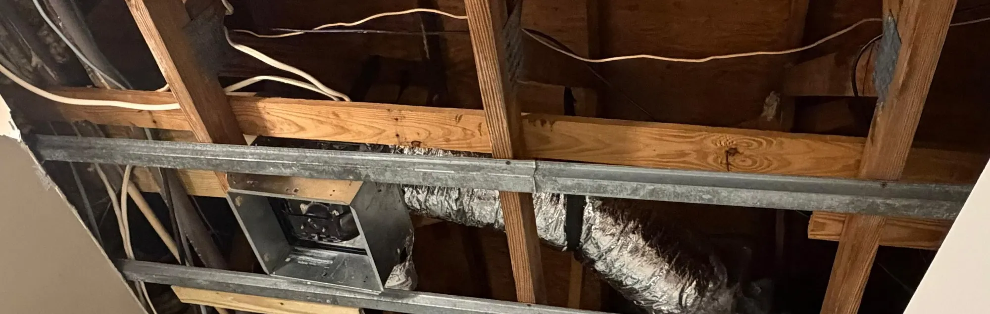 Shower Ceiling & Exhaust Duct Remediation in Howell, NJ