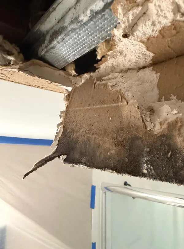 Shower Ceiling & Exhaust Duct Remediation in Howell, NJ